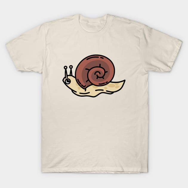 cute little snail design T-Shirt by Radi-SH